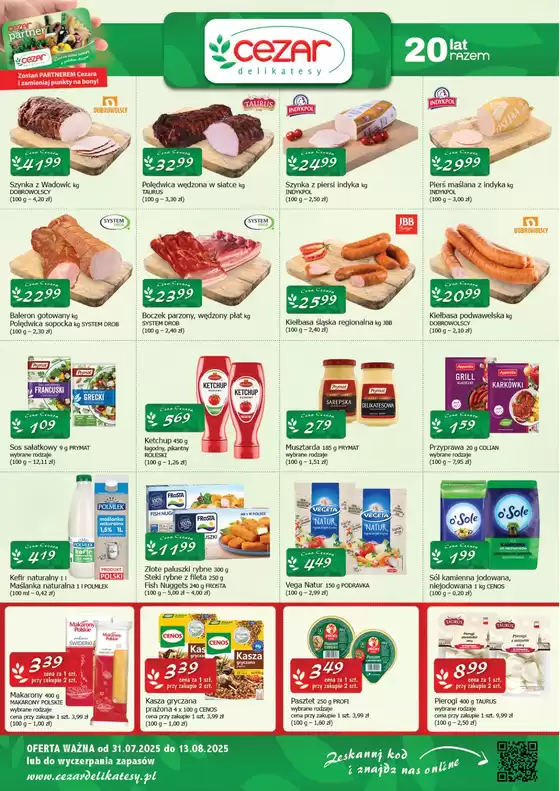 Katalog Cezar Delikatesy w: Jędrzejów | Cezar Delikatesy gazetka | 2025-07-31T00:00:00.000Z - 2025-08-13T00:00:00.000Z