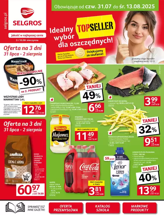 Katalog Selgros w: Radomsko | Oferta Spożywcza | 2025-07-31T00:00:00.000Z - 2025-08-13T00:00:00.000Z