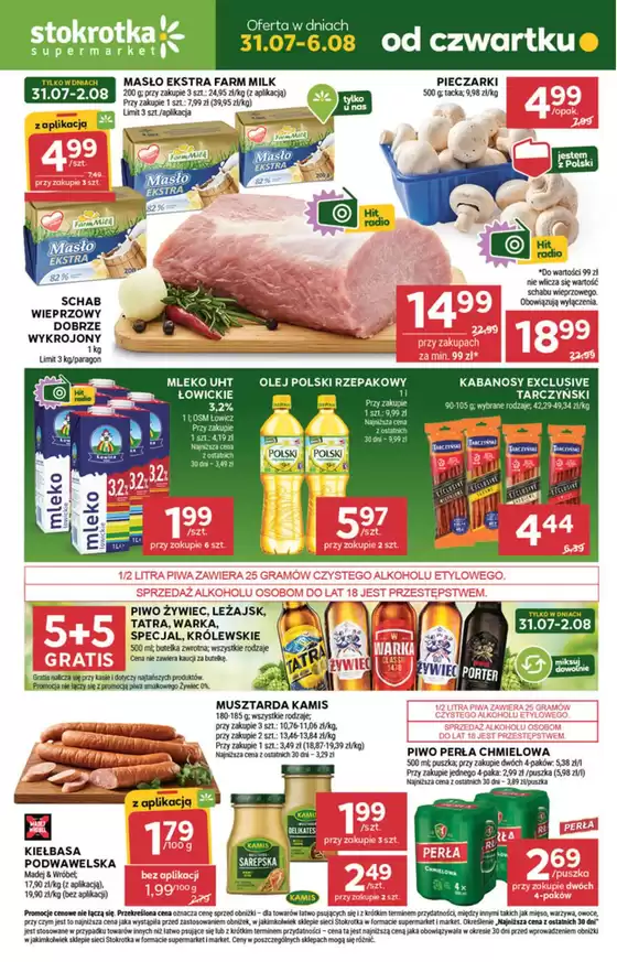 Katalog Stokrotka w: Nowy Dwór Mazowiecki | Świetne rabaty na wybrane produkty | 2025-07-31T00:00:00.000Z - 2025-08-06T00:00:00.000Z