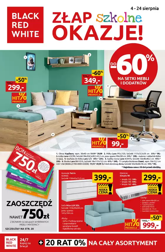 Złap szkolne okazje! do -60% na setki mebli i dodatków