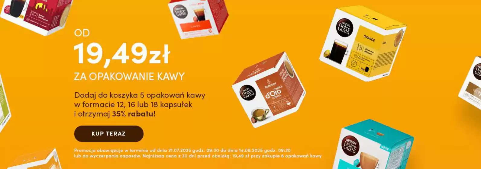 Katalog Dolce Gusto w: Zgorzelec | Promocja do 4.09 | 2025-08-05T00:00:00.000Z - 2025-09-04T00:00:00.000Z