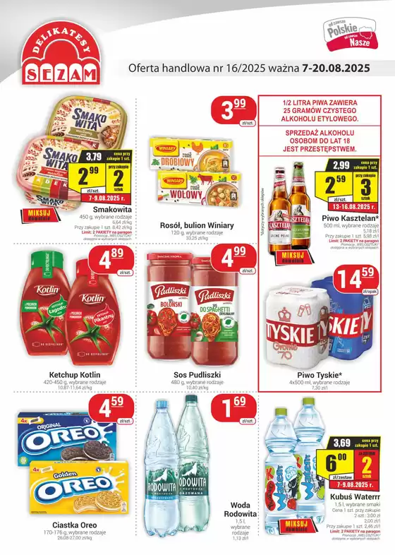 Katalog Nasz Sklep w: Tczew | Aktualne oferty i promocje | 2025-08-07T00:00:00.000Z - 2025-08-20T00:00:00.000Z
