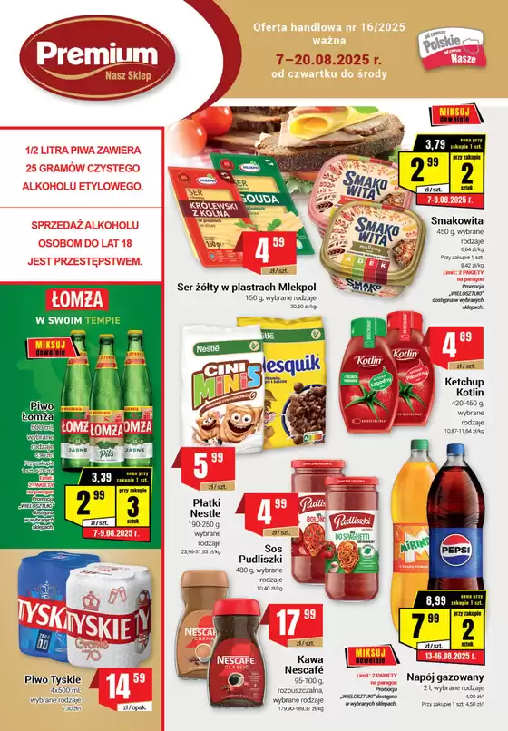 Katalog Nasz Sklep w: Tczew | Nasze najlepsze oferty dla Ciebie | 2025-07-07T00:00:00.000Z - 2025-08-20T00:00:00.000Z
