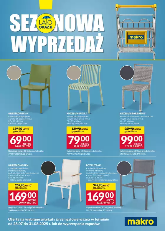 Katalog Makro w: Tczew | Ulotka Sezonowa Wyprzedaż | 2025-07-28T00:00:00.000Z - 2025-08-31T00:00:00.000Z