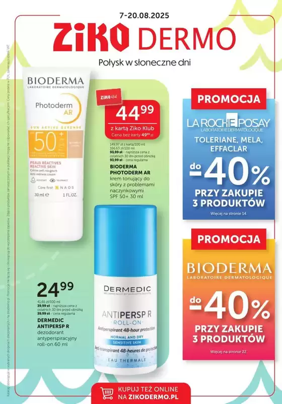 Katalog Ziko Apteka w: Konin | Ziko Apteka gazetka | 2025-08-07T00:00:00.000Z - 2025-08-20T00:00:00.000Z