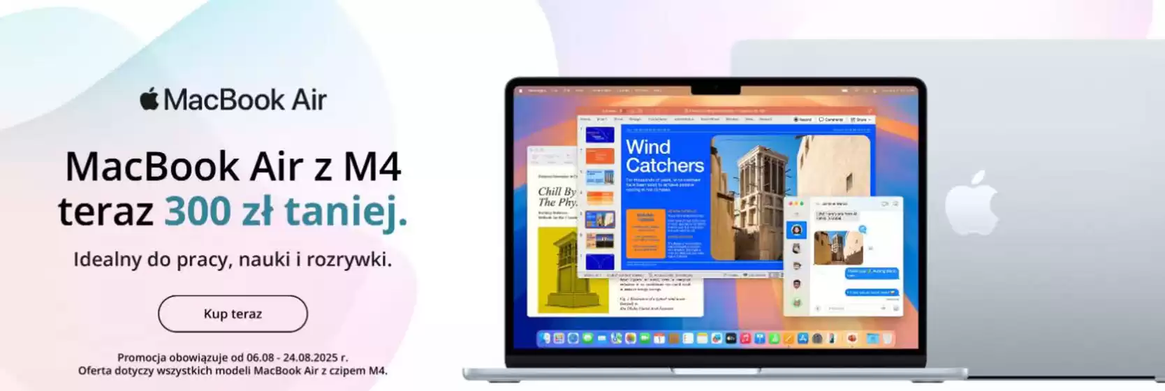 Katalog iDream w: Sierpc | MacBook Air z M4 teraz 300 zł taniej. | 2025-08-08T00:00:00.000Z - 2025-08-28T00:00:00.000Z