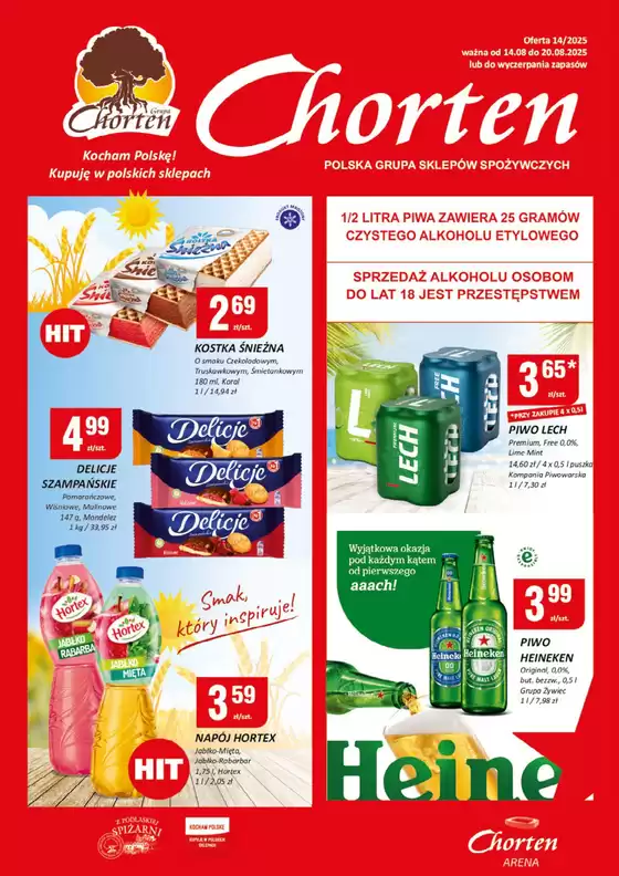 Katalog Chorten w: Wielbark | Najlepsze oferty dla wszystkich klientów | 2025-08-14T00:00:00.000Z - 2025-08-20T00:00:00.000Z