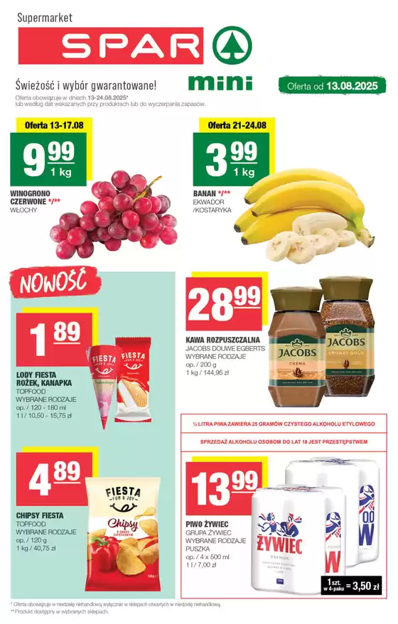 Katalog Spar w: Wielbark | Aktualne promocje specjalne | 2025-08-13T00:00:00.000Z - 2025-08-24T00:00:00.000Z