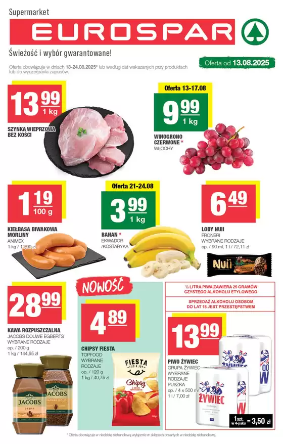 Katalog Spar w: Bełchatów | Nasze najlepsze oferty dla Ciebie | 2025-08-13T00:00:00.000Z - 2025-08-24T00:00:00.000Z