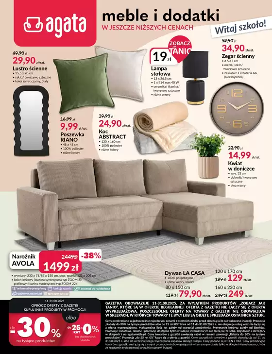 Katalog Agata Meble w: Zgorzelec | Gazetka promocyjna | 2025-08-11T00:00:00.000Z - 2025-08-31T00:00:00.000Z