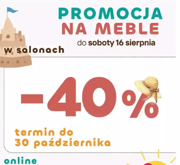 Promocja na meble - 40 % 