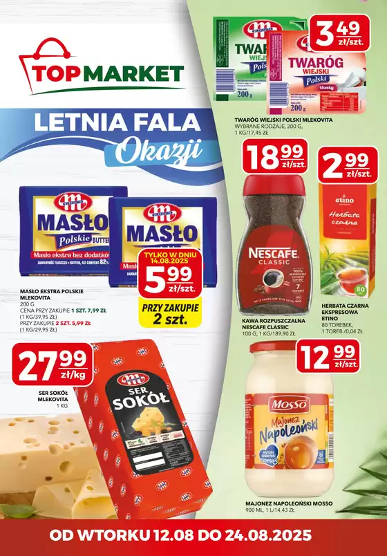 Katalog Top Market | Oszczędzaj teraz dzięki naszym ofertom | 2025-08-12T00:00:00.000Z - 2025-08-24T00:00:00.000Z