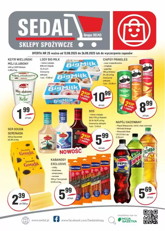 Katalog Sedal w: Strzebiń | Najlepsze oferty dla wszystkich klientów | 2025-08-13T00:00:00.000Z - 2025-08-26T00:00:00.000Z