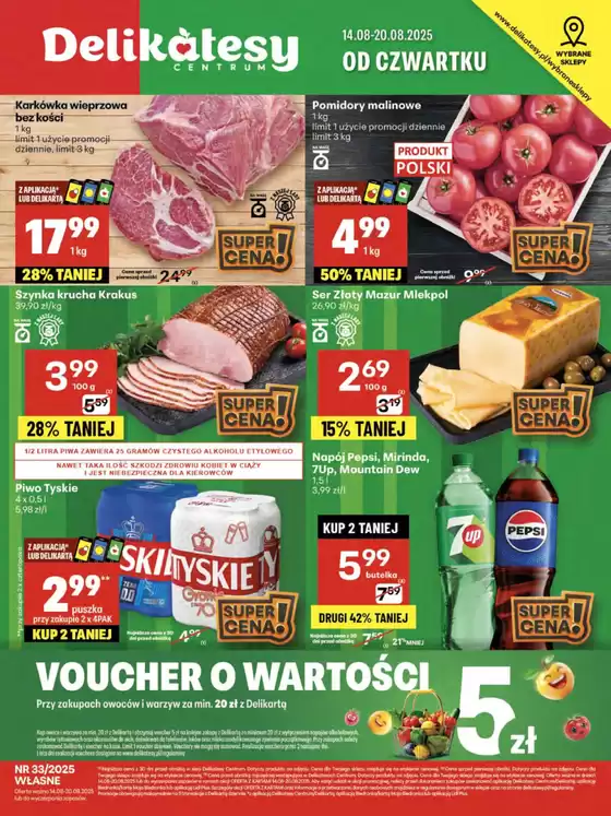 Katalog Delikatesy Centrum w: Panki | Świetna oferta dla łowców okazji | 2025-08-14T00:00:00.000Z - 2025-08-20T00:00:00.000Z
