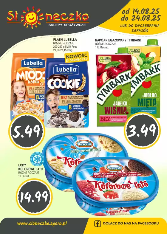 Katalog Słoneczko | Nowe oferty do odkrycia | 2025-08-14T00:00:00.000Z - 2025-08-24T00:00:00.000Z