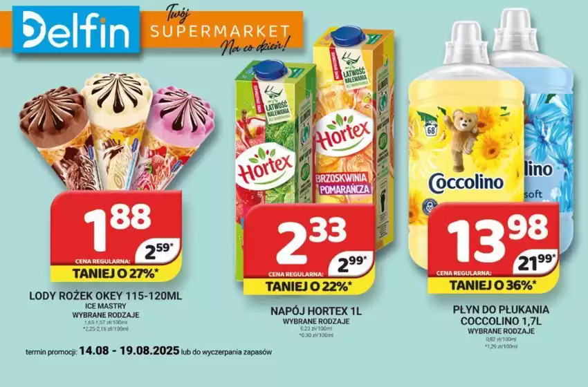 Katalog Delfin w: Częstochowa | Najlepsze oferty dla oszczędnych | 2025-08-14T00:00:00.000Z - 2025-08-19T00:00:00.000Z