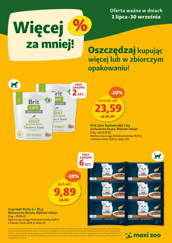 Katalog Maxi Zoo w: Świecie | Więcej za mniej! | 2025-08-14T00:00:00.000Z - 2025-09-30T00:00:00.000Z