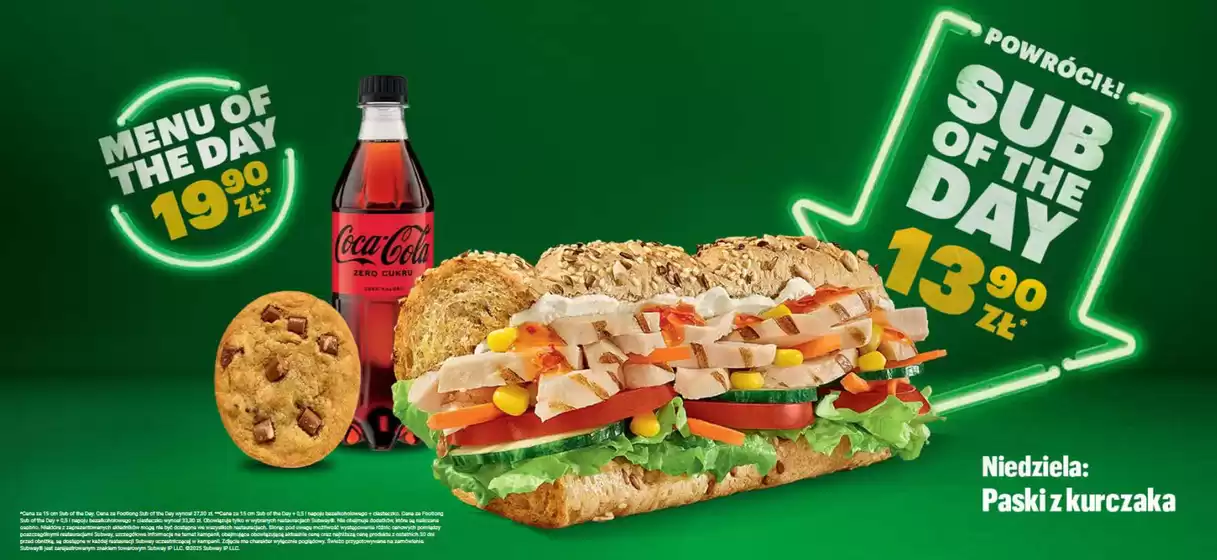 Powrócił sub of the day 13 90 zł