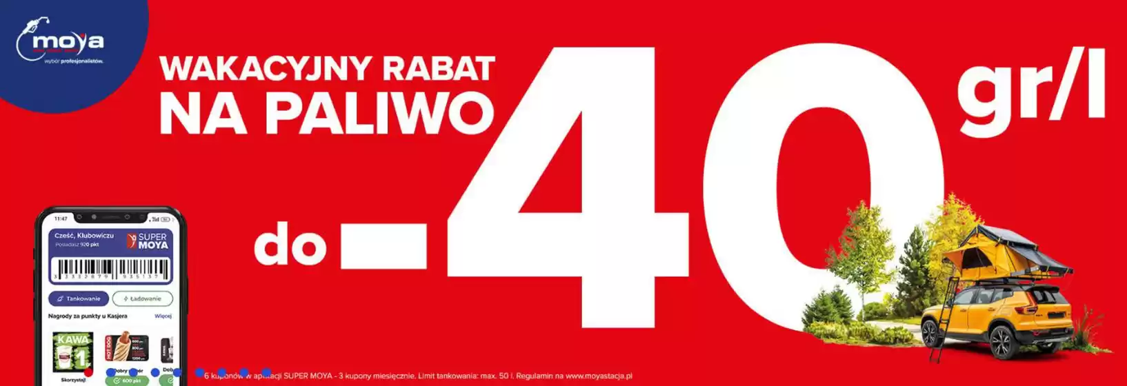 Wakacyjny raba na paliwo