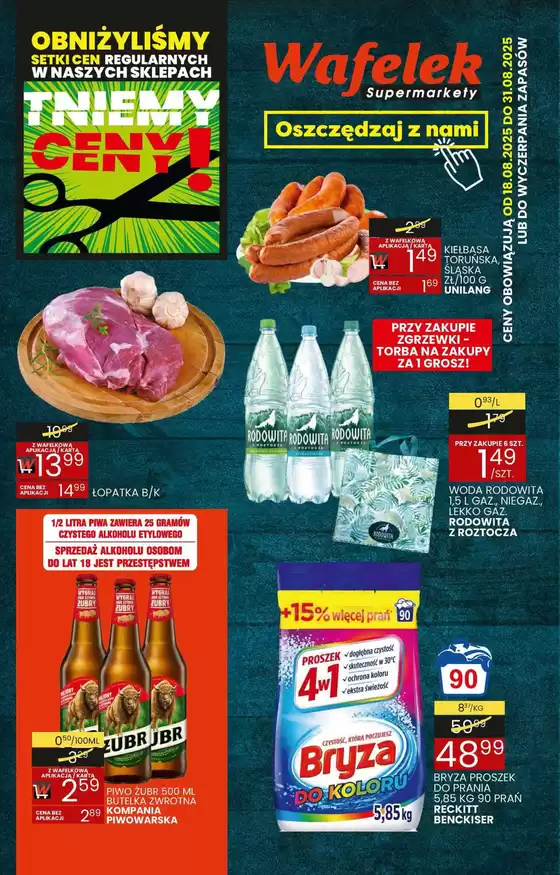 Katalog Wafelek w: Kozienice | Specjalne oferty dla Ciebie | 2025-08-18T00:00:00.000Z - 2025-08-31T00:00:00.000Z