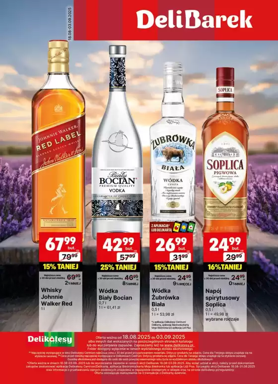 Katalog Delikatesy Centrum | Najlepsze oferty dla wszystkich klientów | 2025-08-18T00:00:00.000Z - 2025-09-03T00:00:00.000Z