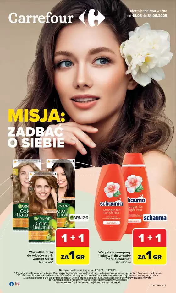 Katalog Carrefour | Gazetka Zadba&#263; o siebie | 2025-08-17T00:00:00.000Z - 2025-08-31T00:00:00.000Z