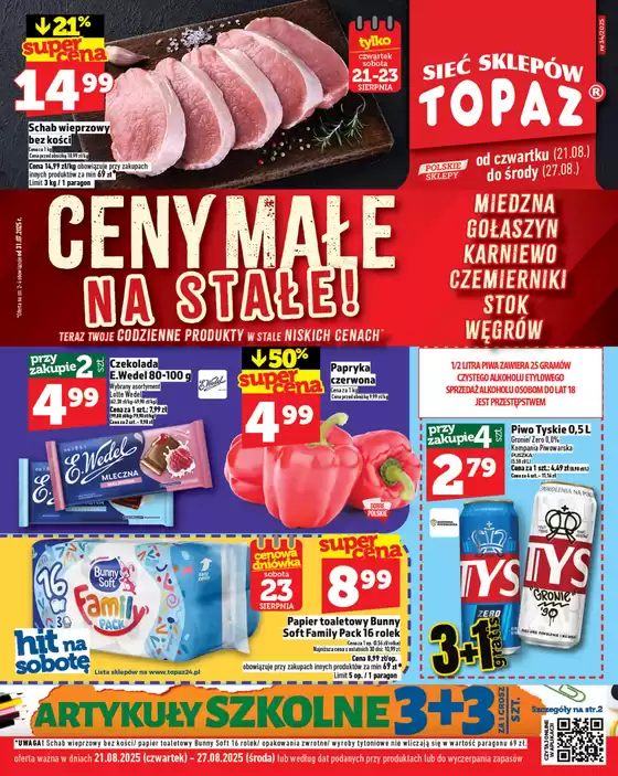 Katalog Topaz w: Woźniki | Najlepsze oferty dla wszystkich łowców okazji | 2025-08-21T00:00:00.000Z - 2025-08-27T00:00:00.000Z