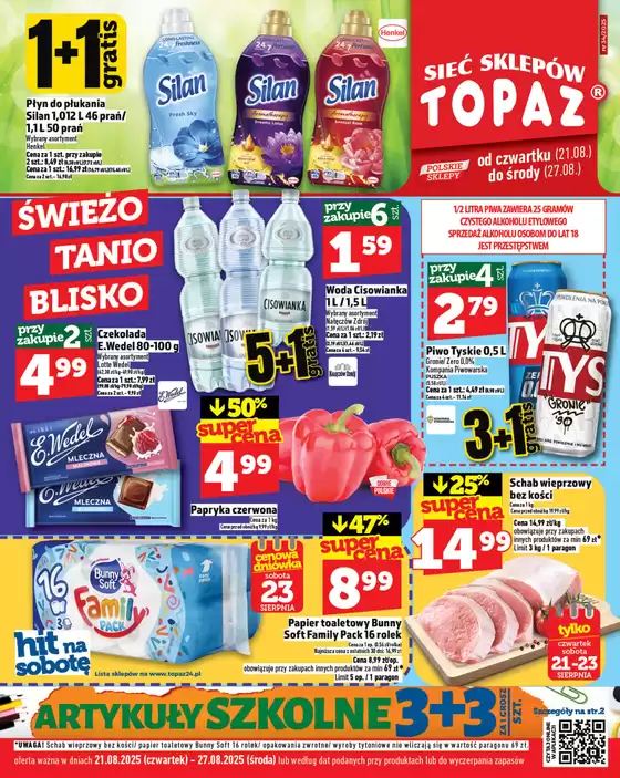 Katalog Topaz w: Woźniki | Nasze najlepsze oferty dla Ciebie | 2025-08-21T00:00:00.000Z - 2025-08-27T00:00:00.000Z