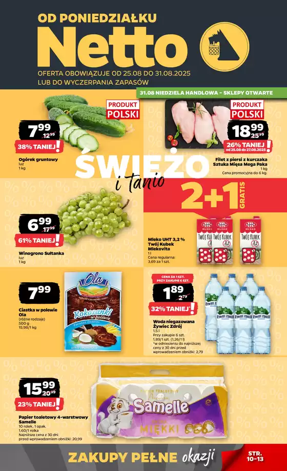 Katalog Netto w: Miechów | Ekskluzywne oferty dla naszych klientów | 2025-08-24T00:00:00.000Z - 2025-08-31T00:00:00.000Z