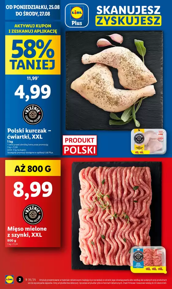 OFERTA WAŻNA 25.08 DO 27.08