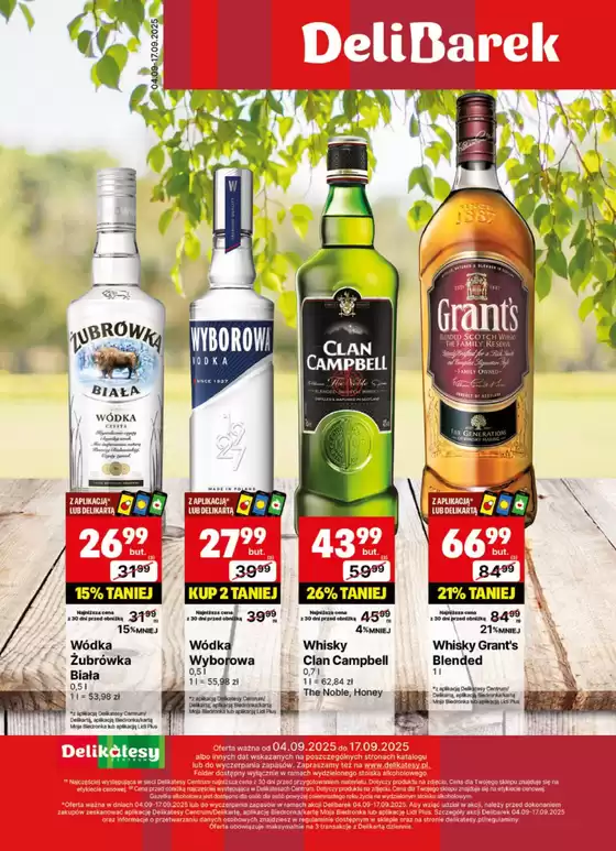Katalog Delikatesy Centrum w: Wilkasy | Oszczędzaj teraz dzięki naszym ofertom | 2025-09-04T00:00:00.000Z - 2025-09-17T00:00:00.000Z