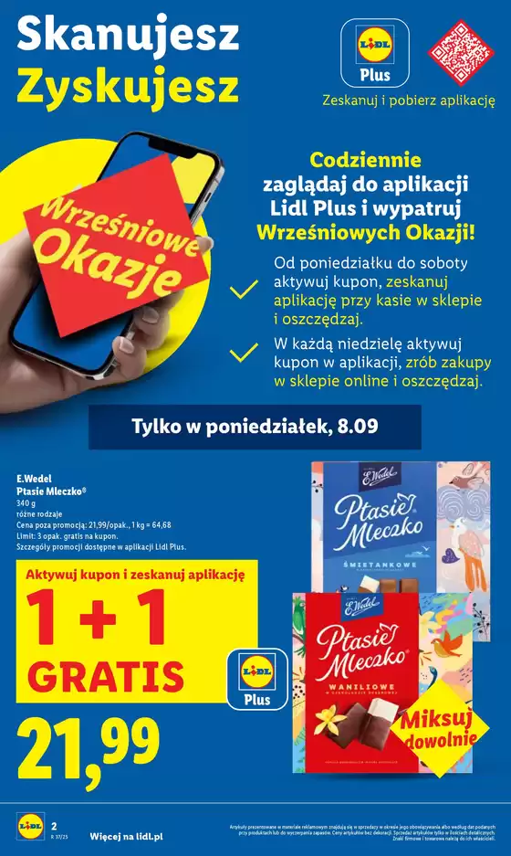 OFERTA WAŻNA OD 8.09 DO 10.09