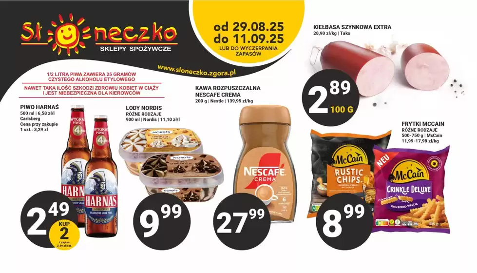 Katalog Słoneczko w: Moryń | Atrakcyjne oferty specjalne dla wszystkich | 2025-09-09T00:00:00.000Z - 2025-09-23T00:00:00.000Z