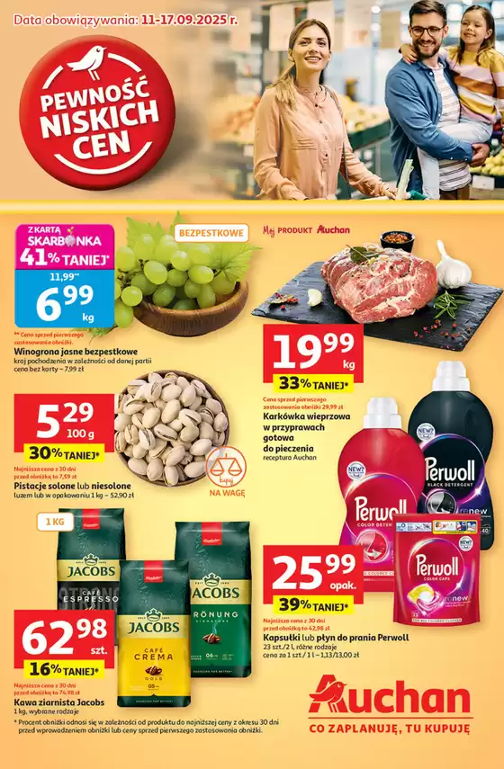 Katalog Auchan w: Moryń | Gazetka Pewność niskich cen Hipermarket Auchan | 2025-09-11T00:00:00.000Z - 2025-09-17T00:00:00.000Z