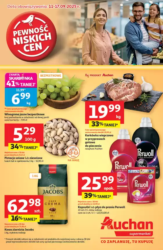 Katalog Auchan w: Moryń | Gazetka Pewność niskich cen Supermarket Auchan | 2025-09-11T00:00:00.000Z - 2025-09-17T00:00:00.000Z
