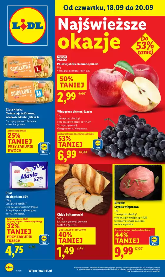 OFERTA WAŻNA 18.09 do 20.09