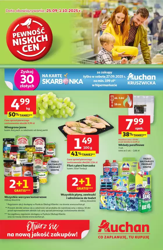 Katalog Auchan w: Michałowo | Auchan gazetka | 2025-09-25T00:00:00.000Z - 2025-10-01T00:00:00.000Z