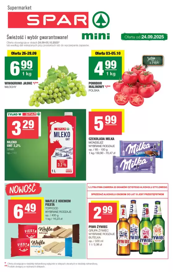 Katalog Spar | Świetna oferta dla wszystkich klientów | 2025-09-23T00:00:00.000Z - 2025-10-07T00:00:00.000Z