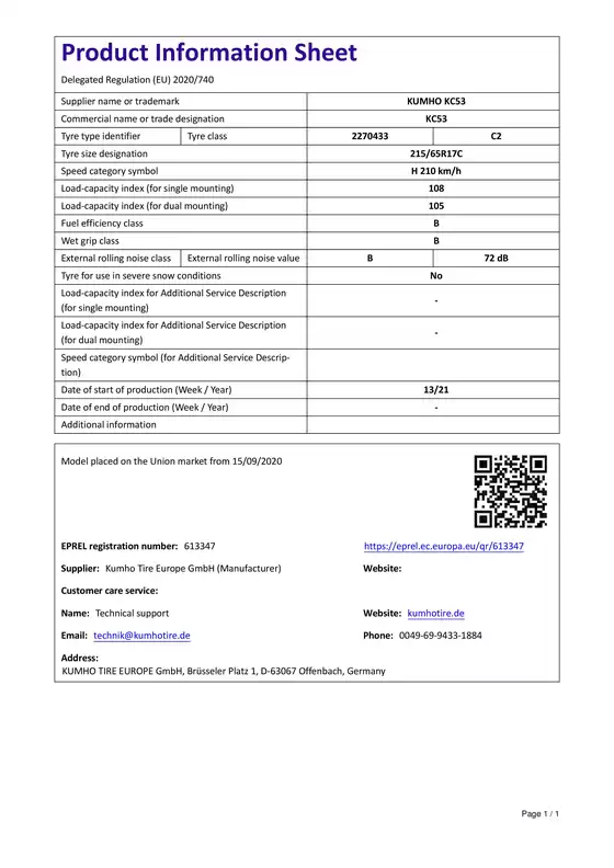 Katalog Hyundai | Hyundai STARIA HEV Kumho 215 65R17 C | 2025-09-23T00:00:00.000Z - 2025-10-07T00:00:00.000Z