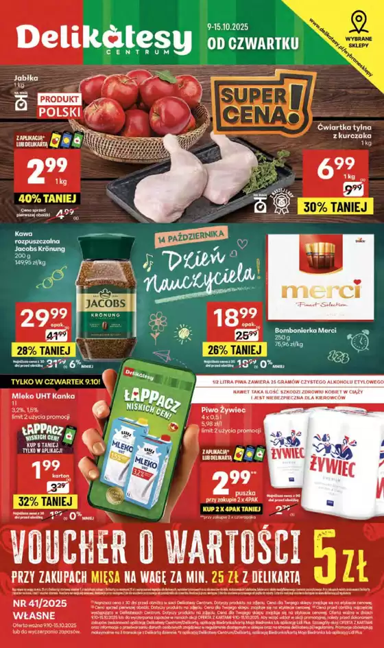 Katalog Delikatesy Centrum w: Grybów | Ekskluzywne okazje | 2025-10-09T00:00:00.000Z - 2025-10-15T00:00:00.000Z