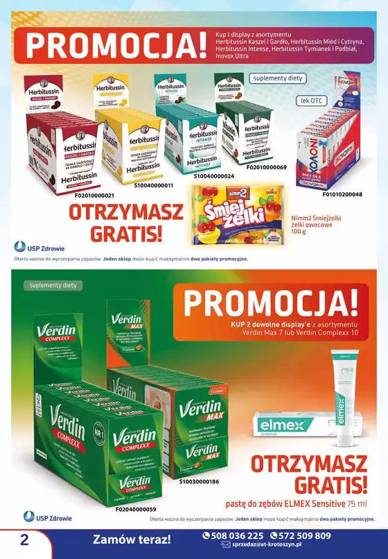 Farmacja / zdrowa żywność Ważna do 30 listopada