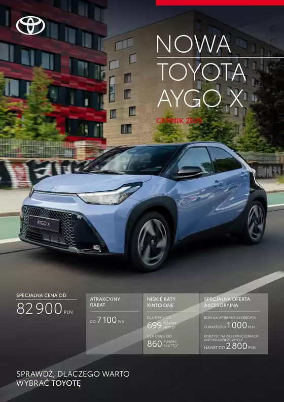 Katalog Toyota w: Czempiń | spec nowe aygo x | 2025-01-01T00:00:00.000Z - 2025-12-31T00:00:00.000Z