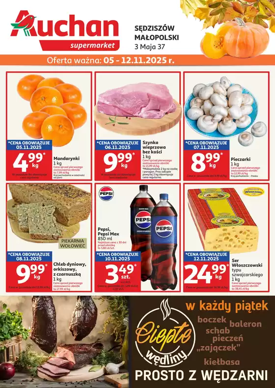 Katalog Auchan w: Tarnobrzeg | Gazetka Sędziszów Supermarket Auchan | 2025-11-05T00:00:00.000Z - 2025-11-12T00:00:00.000Z