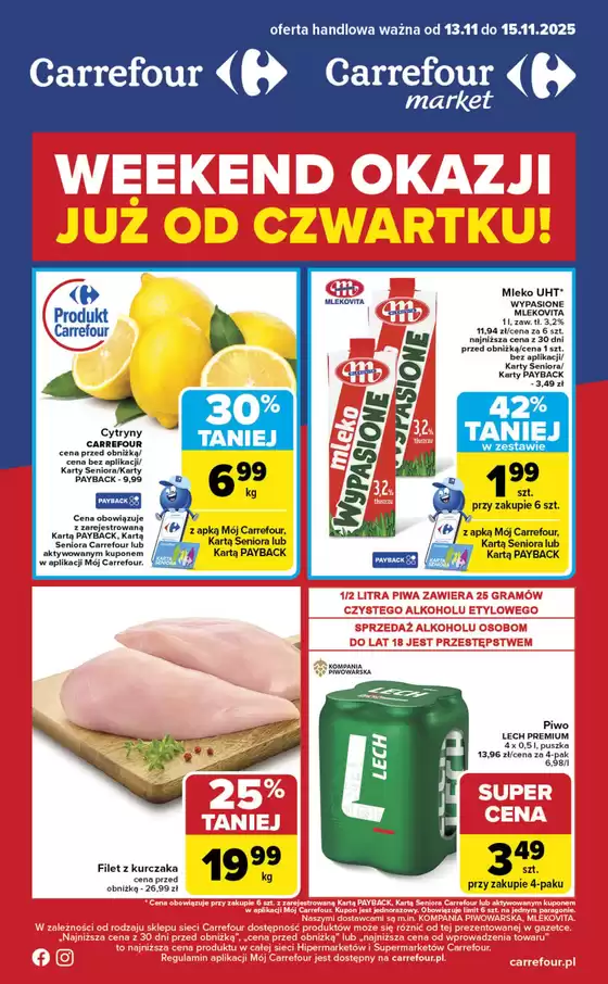Katalog Carrefour w: Suwałki | Gazetka Weekend okazji już od czwartku! | 2025-11-12T00:00:00.000Z - 2025-11-15T00:00:00.000Z