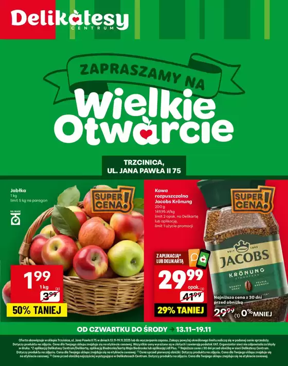 Katalog Delikatesy Centrum w: Poznań | Najlepsze oferty dla oszczędnych | 2025-11-13T00:00:00.000Z - 2025-11-19T00:00:00.000Z