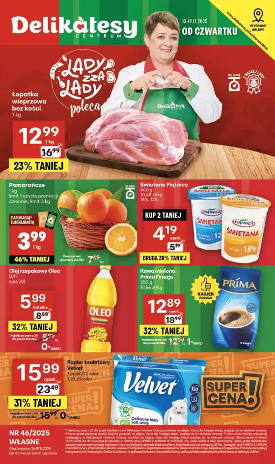 Katalog Delikatesy Centrum | Najlepsze oferty i rabaty | 2025-11-13T00:00:00.000Z - 2025-11-19T00:00:00.000Z