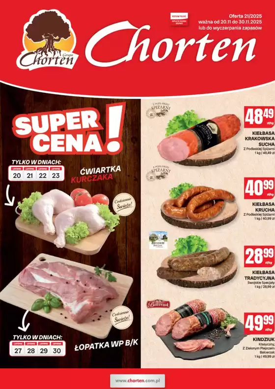 Katalog Chorten w: Jastrzębia Góra | Ekskluzywne oferty i okazje | 2025-11-20T00:00:00.000Z - 2025-11-30T00:00:00.000Z