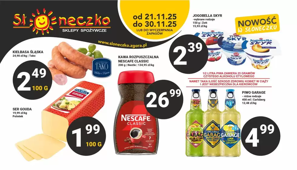Katalog Słoneczko | Rabaty i promocje | 2025-11-21T00:00:00.000Z - 2025-11-30T00:00:00.000Z