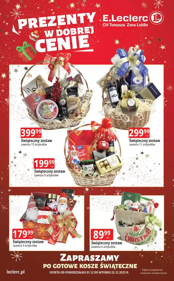 Katalog E.Leclerc w: Toruń | Rabaty i promocje | 2025-12-01T00:00:00.000Z - 2025-12-23T00:00:00.000Z