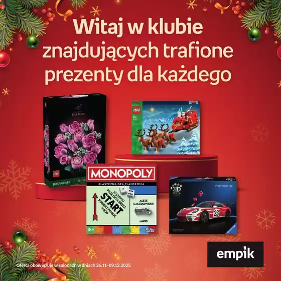 Katalog Empik w: Legnica | Nasze najlepsze oferty dla Ciebie | 2025-11-29T00:00:00.000Z - 2025-12-09T00:00:00.000Z